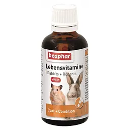 Мультивітамінна добавка для декоративних гризунів Lebensvitamine Beaphar 50 мл