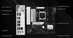 Материнська плата ASRock B850M Pro RS WiFi Socket AM5 - мініатюра 8