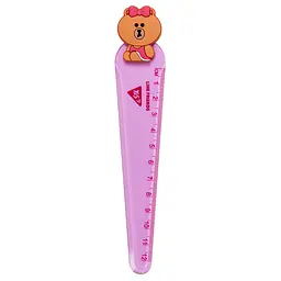 Лінійка пластикова, 12 см Line Friends 370642 Yes