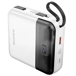 Портативний ЗП Power Bank Borofone BJ64A Distinct 22.5W+PD20W with cable 20000 mAh White - мініатюра 2