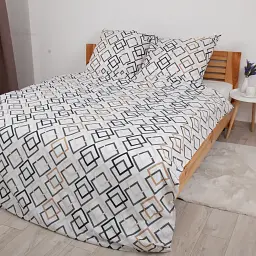 Постільна білизна ТЕП Happy Sleep Duo Clash ранфорс євро біла - мініатюра 2