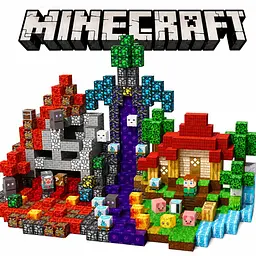 Магнітний конструктор Minecraft 150 шт по грі Майнкрафт Magnetic Фортеця Mk001022 - мініатюра 6