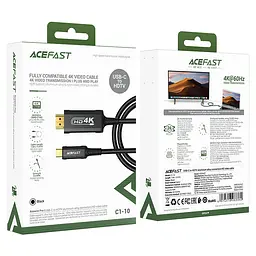 Дата кабель Acefast C1-10 USB-C to HDTV 1.8 м Black - мініатюра 2