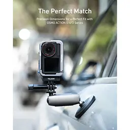 Рамка Telesin S6-FMS-13BL-TDJ для DJI Action 5 Pro/4/3 Grey - мініатюра 8