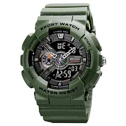Чоловічий наручний годинник 1688AG Army Green. Skmei acs0030626