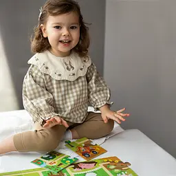 Дитячий пазл-лабіринт Моя мандрівка фермою 300586, 10 великих елементів - мініатюра 7