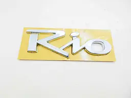 Емблема напис для KIa Rio на скотчі Хром 119х42 мм ПХ 173.33 - мініатюра 3