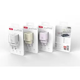 Сітчастий зарядний пристрій XO L146(EU) PD20W Single USB-C Charger Фіолетовий - мініатюра 2