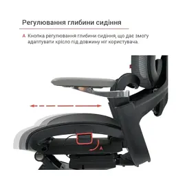 Офісне крісло Аклас Петрос R-SR Чорний (Чорний) (00158585) - мініатюра 10