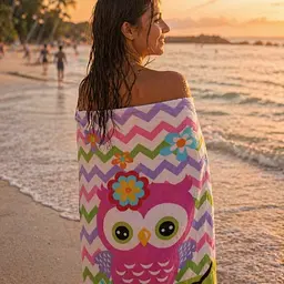 Рушник пляжний LoveYouHome Совеня 75×150 см (ly60192) - мініатюра 6