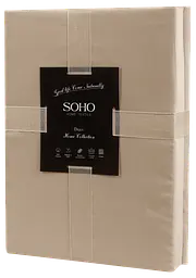 Комплект постільної білизни Євро Duet 200х230 см Mocha/Ivory SOHO pbe0050832 - мініатюра 3