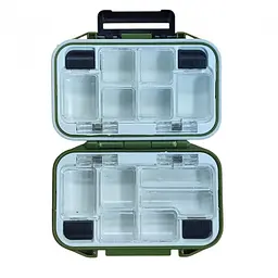 Коробка рибальська Stenson SF24115, для снастей, 11.5×7.7×3.5 см, пластик, олива - мініатюра 2