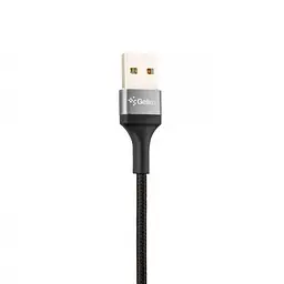 USB кабель Gelius Pro Short Cable Micro USB 2.4 А 0.2 м GP-UC107 Black - мініатюра 2