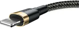 Кабель Baseus Cafule Cable USB to Ligthning 2A 3m CALKLF-RV1 Black-Gold - мініатюра 3