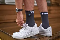 Шкарпетки водонепроникні Dexshell Waterproof Ultra Thin (Темно-сірі) S (36-38) - мініатюра 6