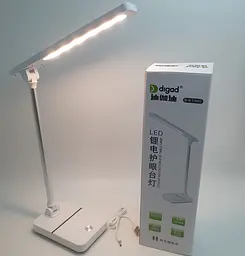Настільна LED-лампа 40 см сенсорна світлодіодна 4 W акумуляторна (знімні 2 × 18650 6000 mAh) 3000–6000 K Digad 1940 - мініатюра 3