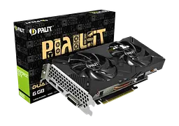 Відеокарта GeForce GTX 1660 6GB Palit Dual (NE51660018J9-1161A) Б/В