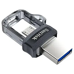 Флеш-накопичувач Sandisk USB 3.0 Ultra Dual Drive OTG M3.0 256Gb (150Mb/s) (SDDD3-256G-G46) - мініатюра 6