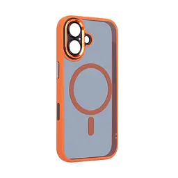 Чехол для Apple iPhone 17, Unit MagSafe SE, оранжевый, с защитой камеры, магсейф, противоударный, магнитный, панель-накладка с MagSafe, с поддержкой беспроводной зарядки, TPU+PC, защита всего корпуса, ударопрочный, ArmorStandart (ARM86315) - мініатюра 2