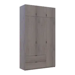 Шафа розпашна для одягу Doros Лукас Канноло/Канноло 3 ДСП 135х50х240 (44900369) - мініатюра 6