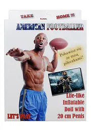 Надувна лялька American Footballer Male Doll - мініатюра 5