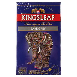 Чай чорний Kingsleaf Earl grey 50 г (25 шт. х 2 г) (843104)