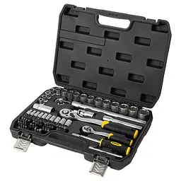 Набір насадок торцевих і біт Sigma 1/4", 1/2" 72 шт CrV mid (6003741)