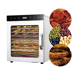 Дегідратор сушарка Food Dehydrator SS - 10H для овочів фруктів м'яса грибів 10 лотків 800Вт - мініатюра 7