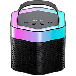 Портативна колонка Havit HV-SK895BT 6W RGB з караоке чорна (HV-SK895BT) - мініатюра 2