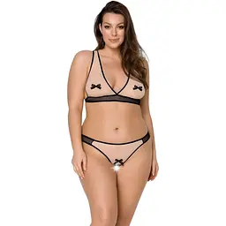 Комплект білизни Passion Viena Set beige 4XL/5XL