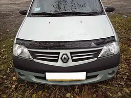 Дефлектор капоту мухобійка для Renault Logan 2005-2012