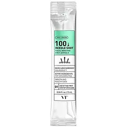 Концентрована сироватка зі спікулами VT Cosmetics Reedle Shot 100 Facial Boosting First Ampoule 2 мл х 6 шт. (VTC120) - мініатюра 2