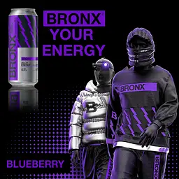 Напій слабоалкогольний енергетичний Bronx Чорниця 8% з/б 0.5 л  - мініатюра 3
