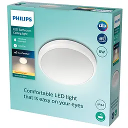 Світильник Philips Doris CL257 EC RD 6W 27K W HV IP44 06 білий (929002367301) - мініатюра 3