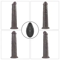 Вібратор Lovetoy Dual-Layered Silicone Nature Cock 10'' 25.3 см (чорний) - мініатюра 12