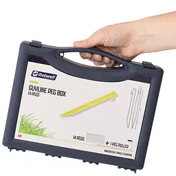 Кілочки Outwell Guyline Peg Box 22 см 14 шт. Luminous Green (650775) - мініатюра 2