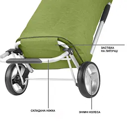 Cумка-візок ShoppingCruiser Foldable Green (650068) - мініатюра 5