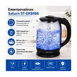 Електрочайник Saturn ST-EK8466 - мініатюра 2