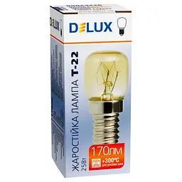Лампочка Delux T20 жаростійка для духовок (90023246) - мініатюра 2
