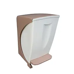 Контейнер для сміття Bauletto 19x25x30,6h, 6,5л білo-коричневий - мініатюра 2
