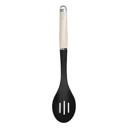 Ложка для сервіровки з прорізами KitchenAid Coreline 35,3 см кремова (KAG004OHACE)