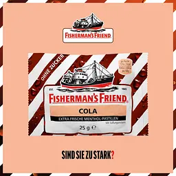 Льодяники Fisherman's Friend Cola Storage без цукру 25г - мініатюра 3