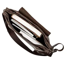 Сумка чоловіча SHVIGEL 11097 шкіряна коричнева - мініатюра 6