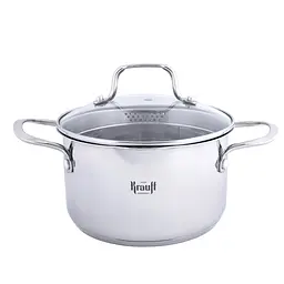 Каструля Krauff зі скляною кришкою 1.8 л 16 см (26-238-140)