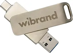 Накопичувач SSD Wibrand SSD Wolf 1TB USB 3.2 Gen.2 Type-C/Type-A Read/Write 1000MB/s Silver (WIEXSSD/WO1TB)