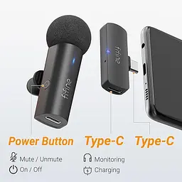 Петличний мікрофон Fifine M6, бездротовий | Type-C | Android - мініатюра 4