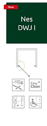 Душові двері Radaway Nes DWJ I 90 см 10026090-01-01L - мініатюра 3