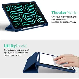 Чохол-книжка ArmorStandart Smart Fold Pen для Lenovo Idea Tab Dark Blue (ARM89516) [157297] - мініатюра 5