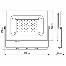 Прожектор Titanum LED TLF506 50W 6000K (TLF506) - мініатюра 3