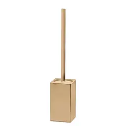 Йоржик для унітазу підлоговий VBI Quadro brushed gold VBI-040121BG, Золотий
